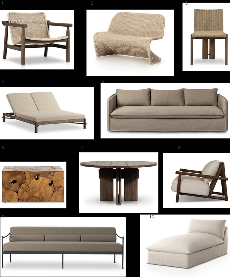 Alla Famiglia design board — Seating & Dining